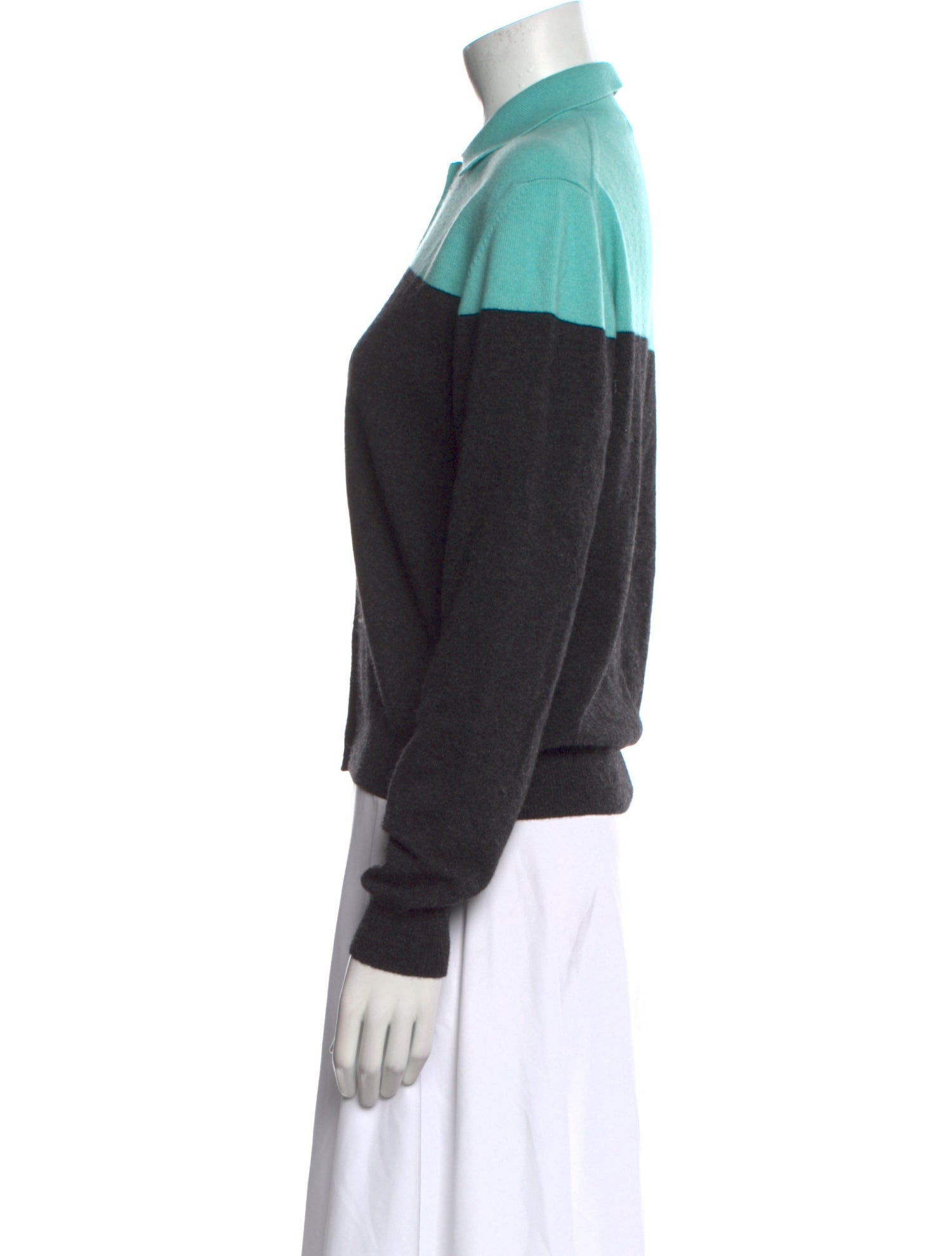Manrico Cashmere Cashmere Colorblock Pattern Sweater