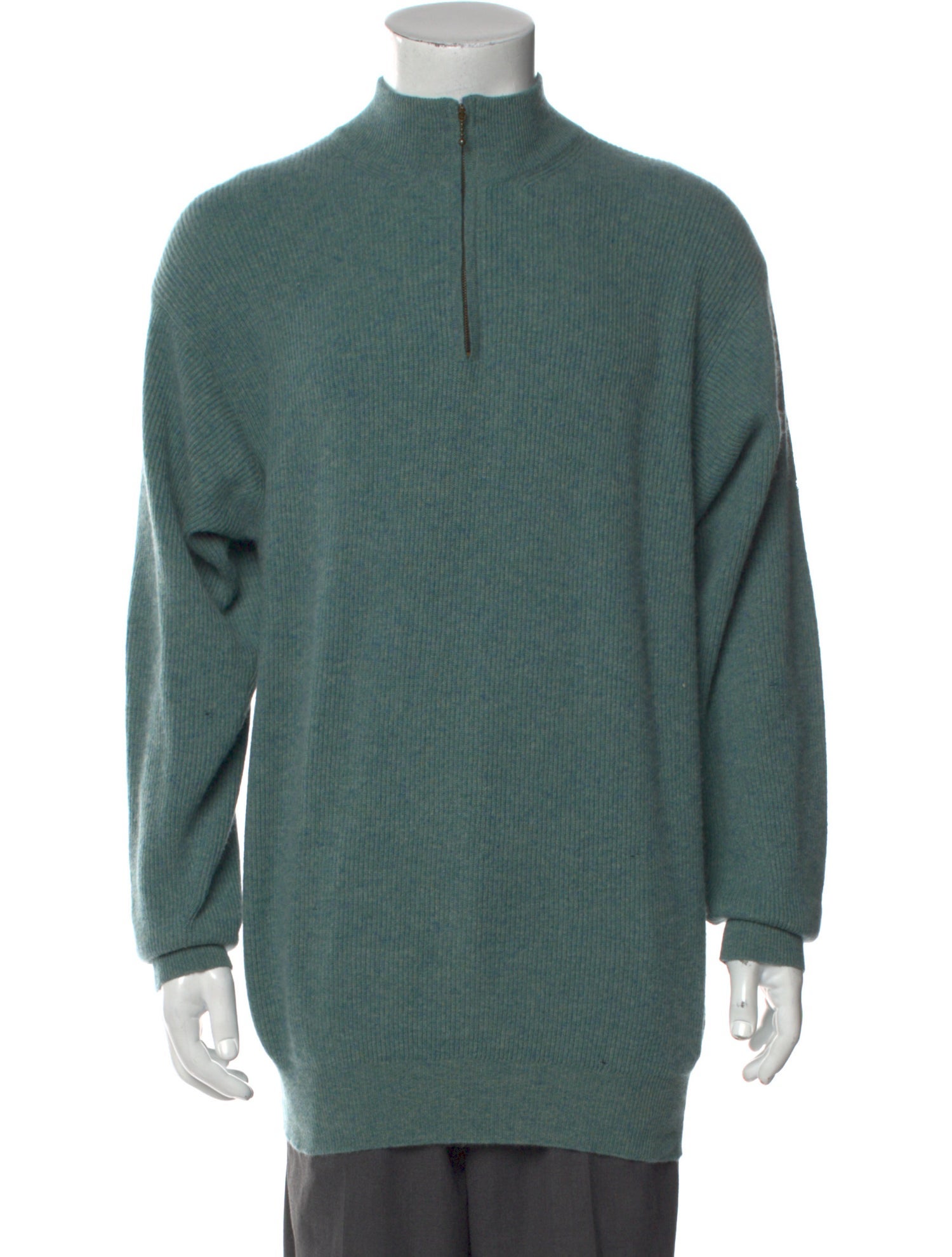 Manrico Cashmere Cashmere Mock Neck Pullover