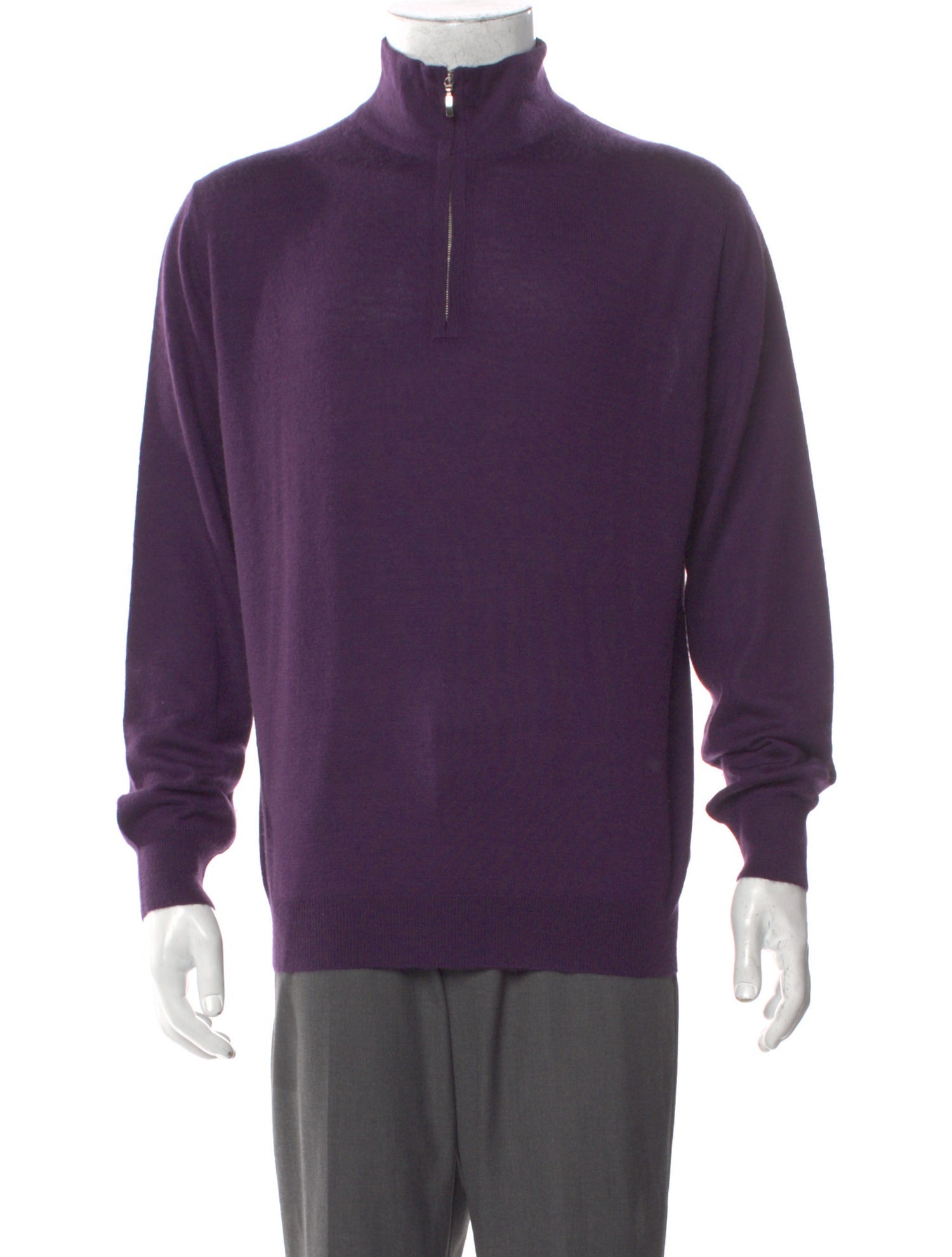 Manrico Cashmere Cashmere Turtleneck Polo Sweater