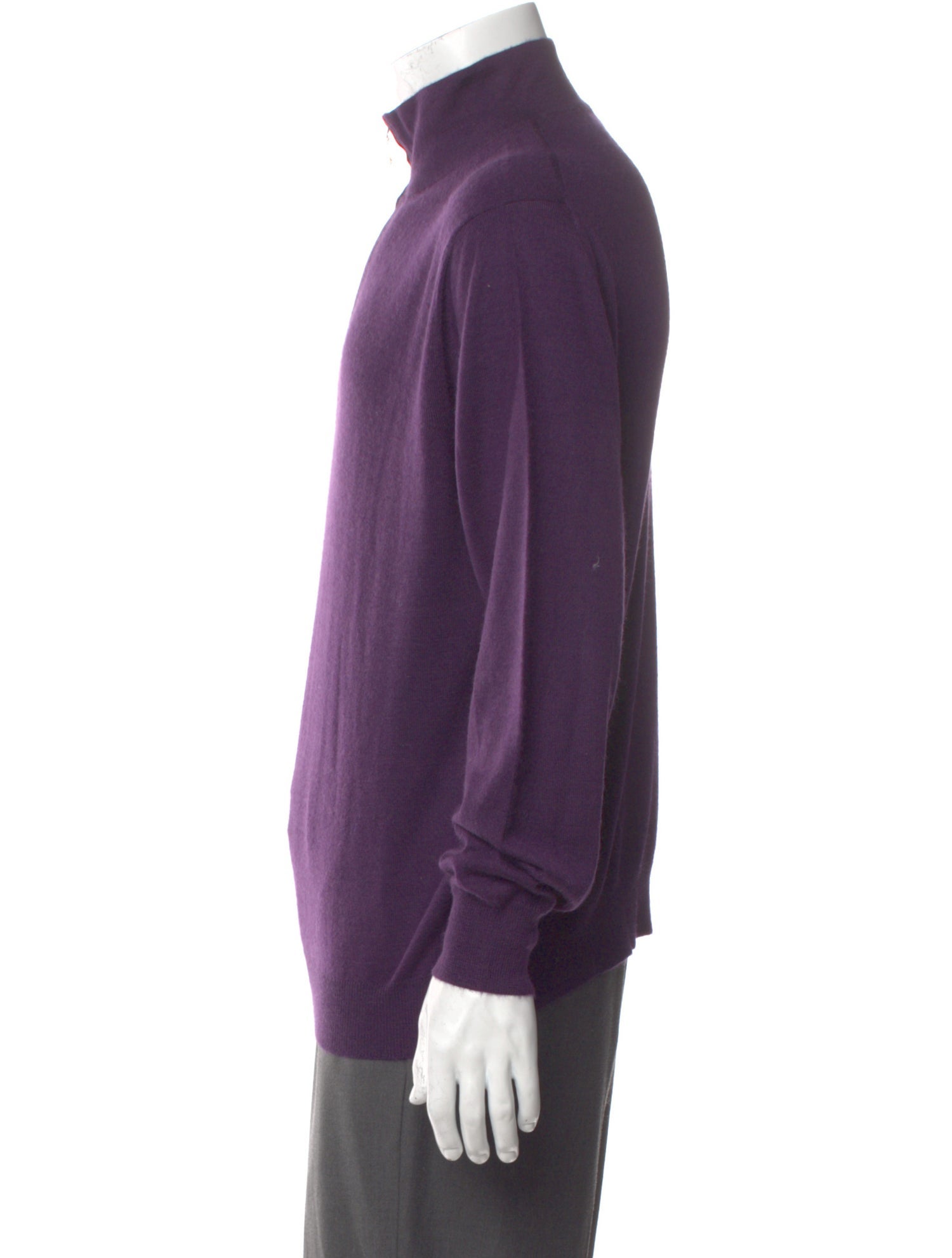 Manrico Cashmere Cashmere Turtleneck Polo Sweater