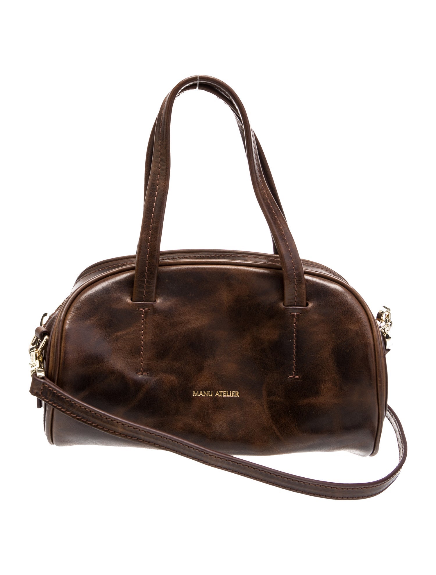 Manu Atelier Leather Shoulder Bag