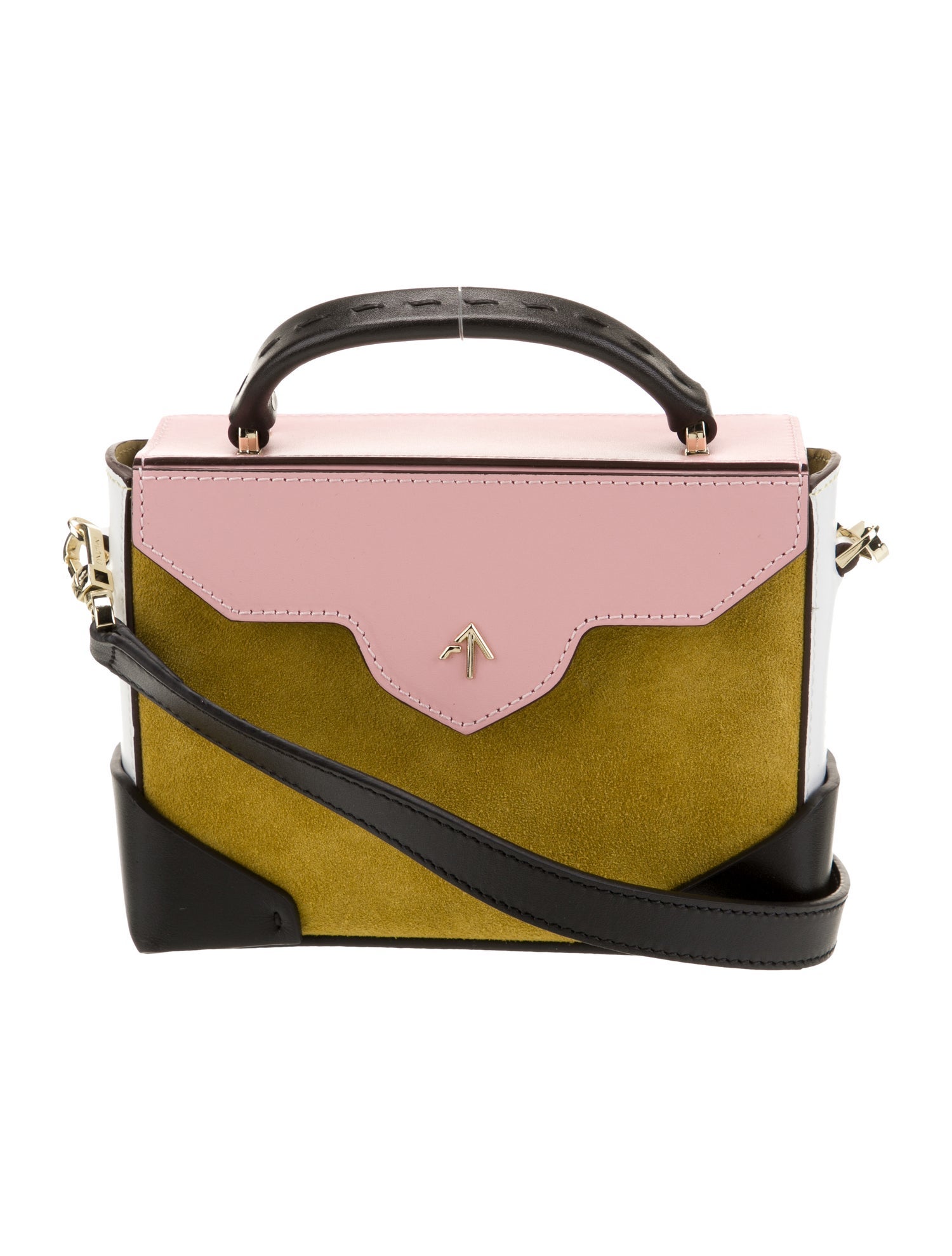 Manu Atelier Leather Top Handle Bag