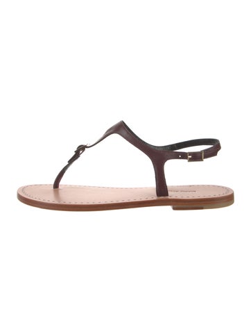 Manu Atelier Sandals Leather T-Strap 9