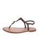 Manu Atelier Leather T-Strap Sandals