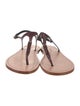Manu Atelier Leather T-Strap Sandals