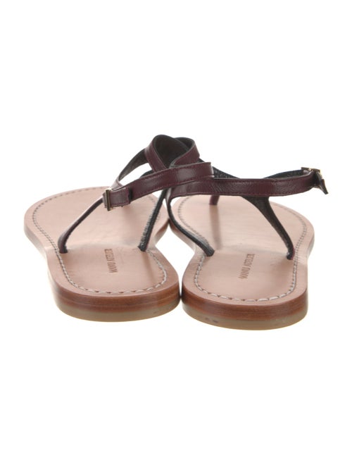 Manu Atelier Leather T-Strap Sandals