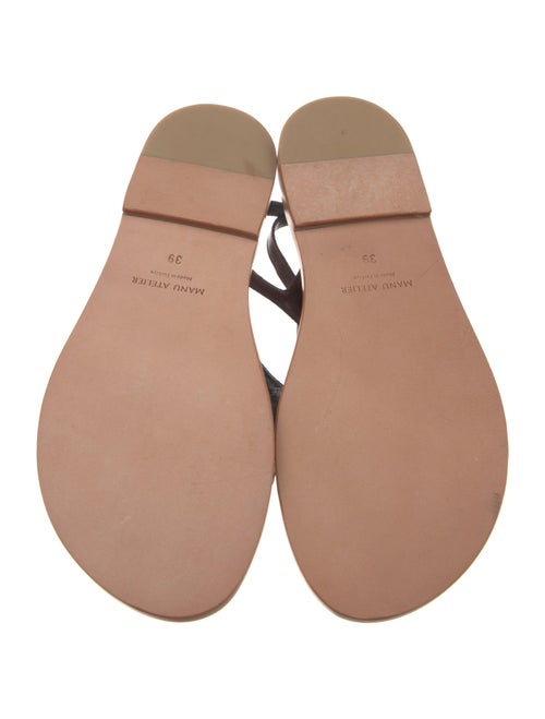 Manu Atelier Leather T-Strap Sandals