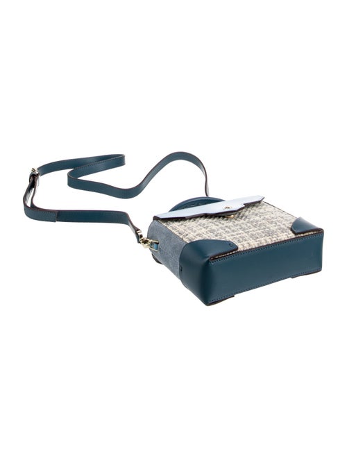 Manu Atelier Tweed Top Handle Bag