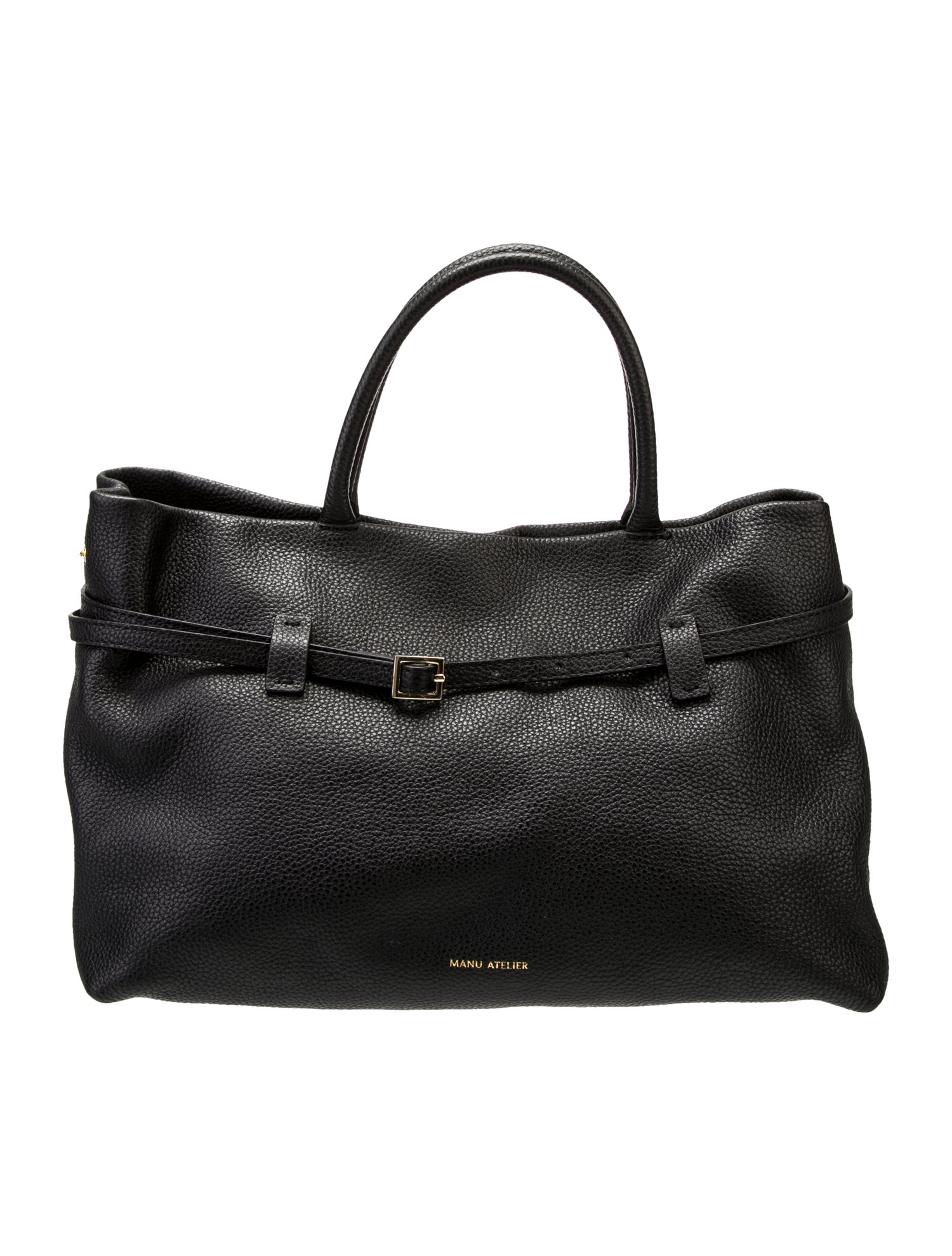 Manu Atelier Leather Top Handle Bag