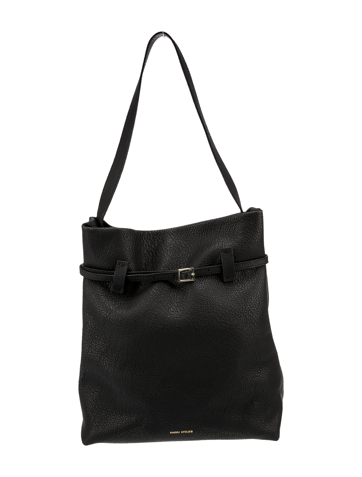 Manu Atelier Leather Top Handle Bag