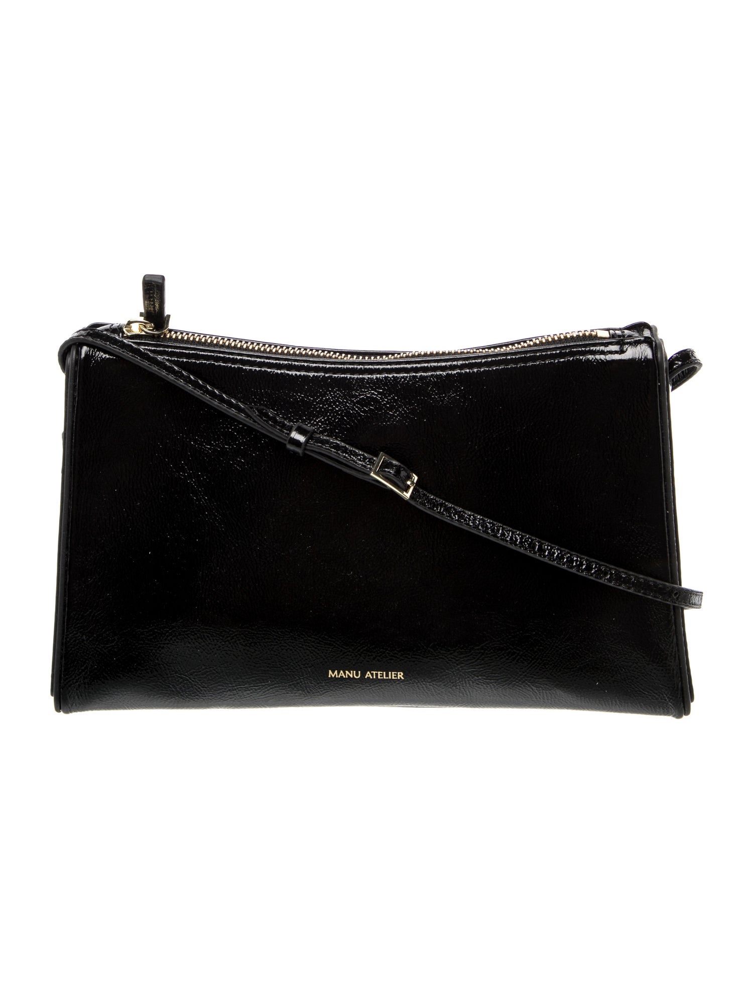 Manu Atelier Patent Leather Shoulder Bag
