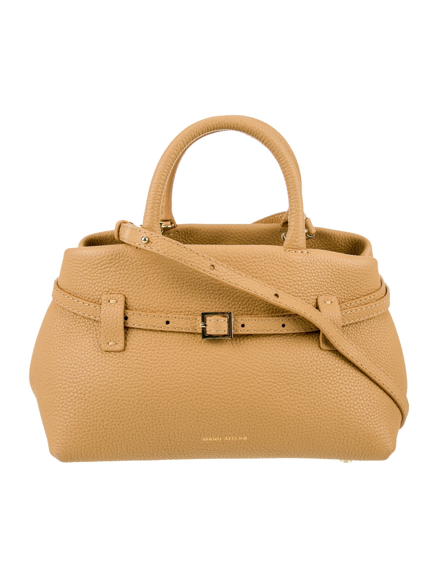 Manu Atelier Leather Top Handle Bag