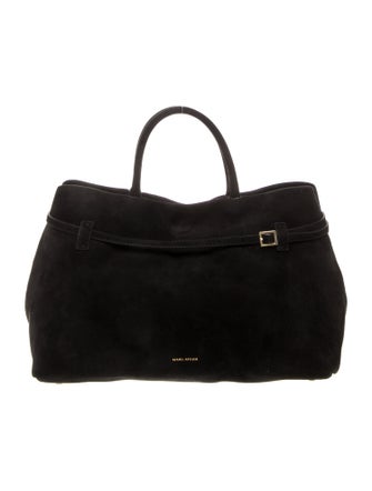 Manu Atelier Suede Top Handle Bag