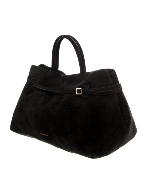 Manu Atelier Suede Top Handle Bag
