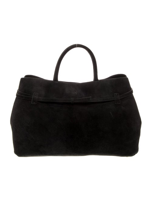 Manu Atelier Suede Top Handle Bag