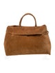 Manu Atelier Suede Top Handle Bag