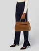 Manu Atelier Suede Top Handle Bag