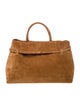 Manu Atelier Suede Top Handle Bag
