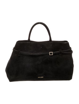 Manu Atelier Suede Top Handle Bag