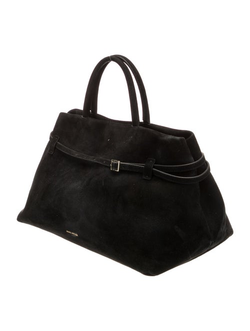Manu Atelier Suede Top Handle Bag
