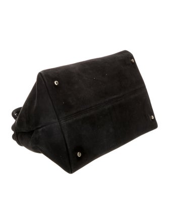 Manu Atelier Suede Top Handle Bag