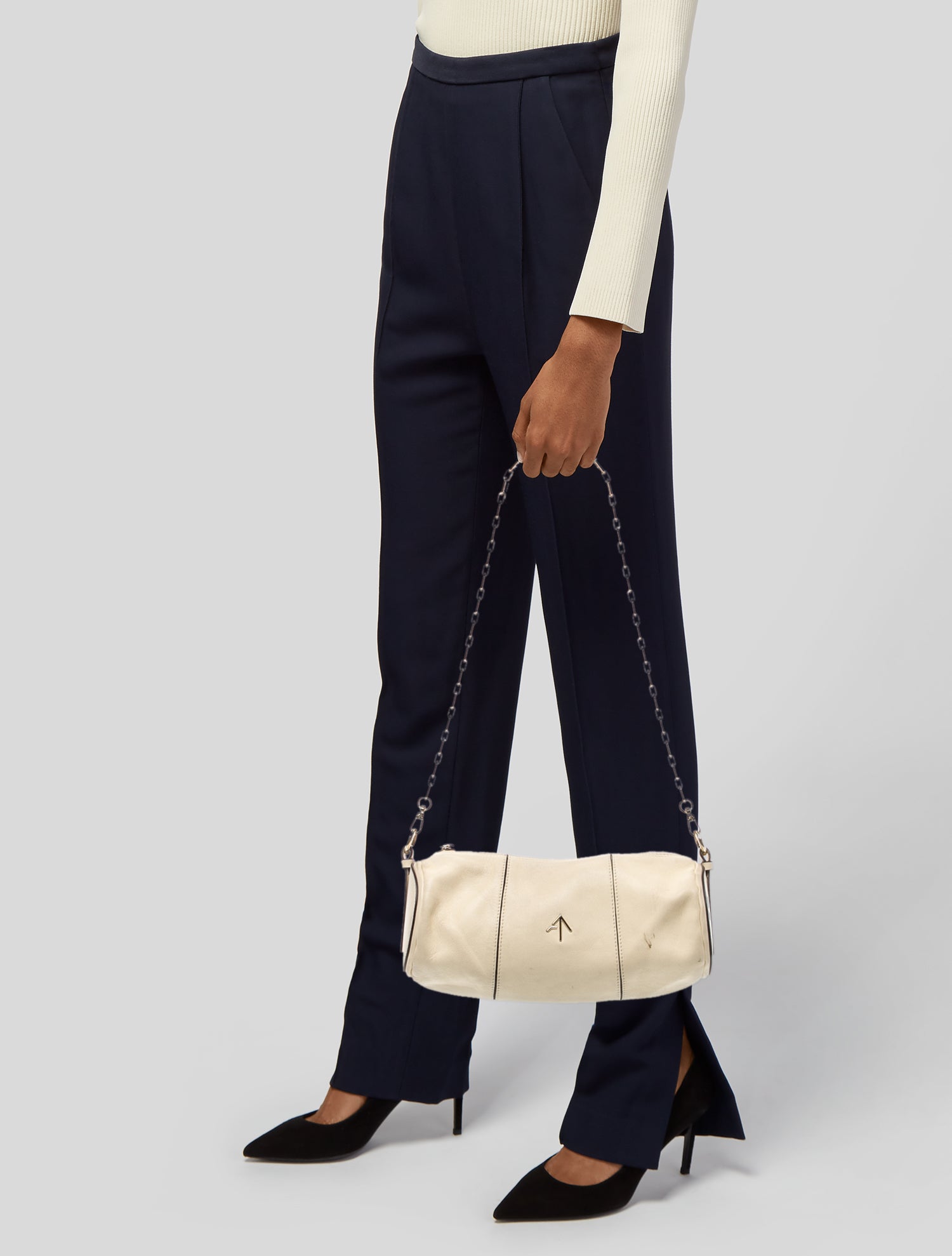 Manu Atelier Leather Shoulder Bag