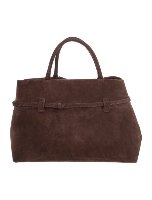 Manu Atelier Suede Top Handle Bag