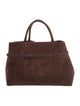Manu Atelier Suede Top Handle Bag