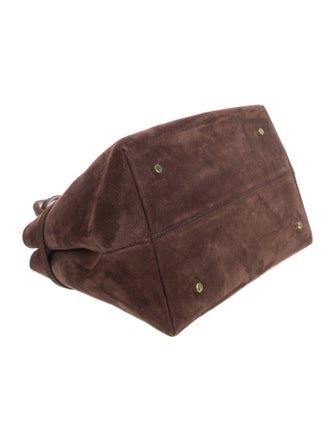 Manu Atelier Suede Top Handle Bag