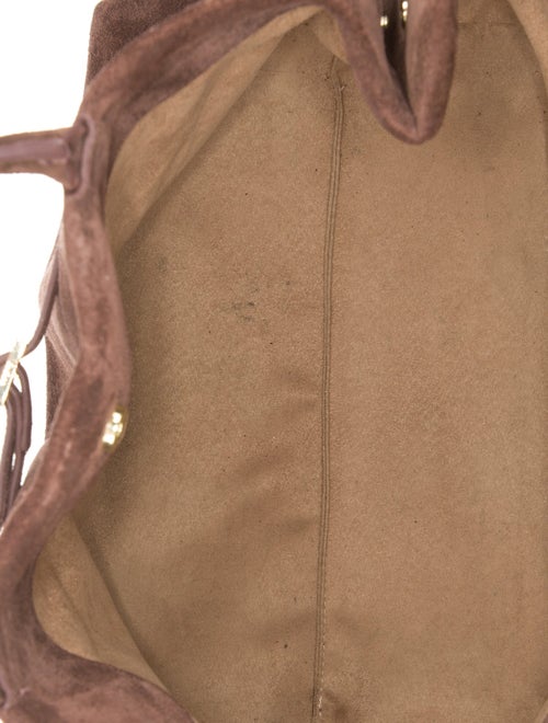 Manu Atelier Suede Top Handle Bag