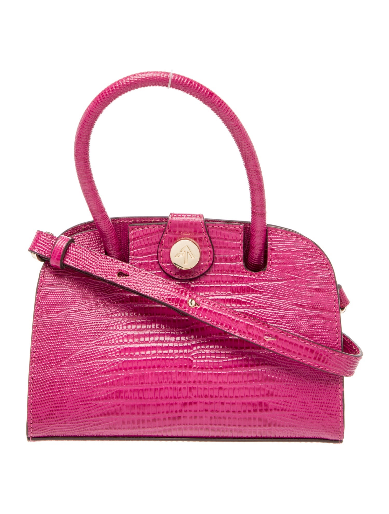 Manu Atelier Ostrich Leg Top Handle Bag