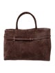 Manu Atelier Suede Top Handle Bag