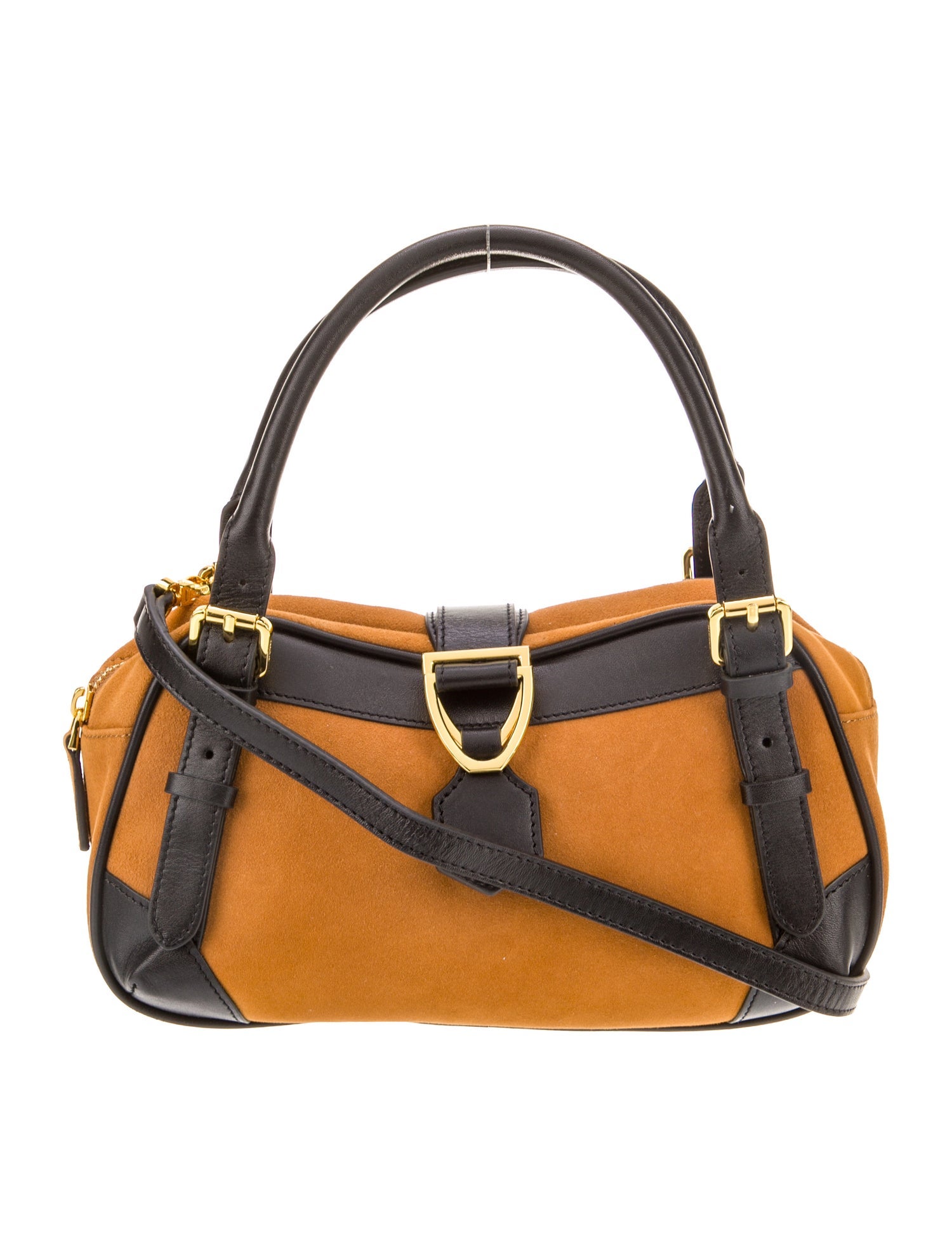 Manu Atelier Suede Top Handle Bag