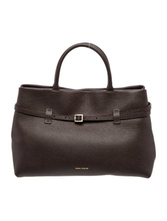 Manu Atelier Leather Top Handle Bag