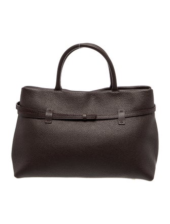 Manu Atelier Leather Top Handle Bag