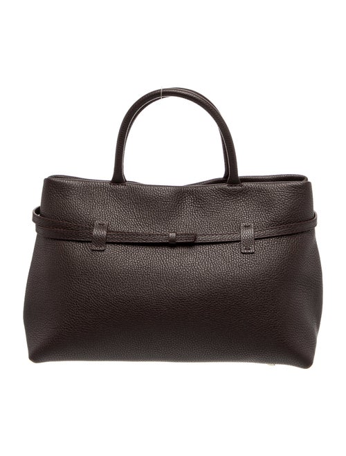 Manu Atelier Leather Top Handle Bag