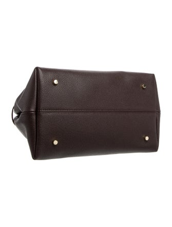 Manu Atelier Leather Top Handle Bag
