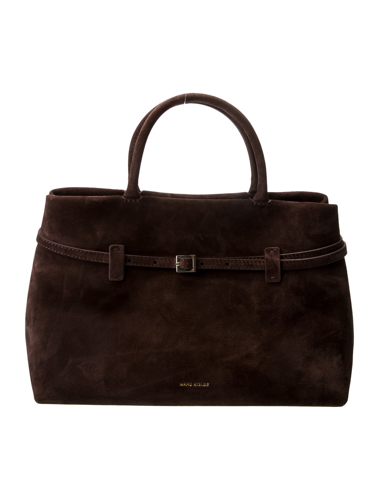 Manu Atelier Suede Shoulder Bag