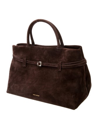 Manu Atelier Suede Shoulder Bag