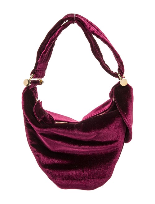 Manu Atelier Velvet Top Handle Bag