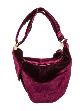 Manu Atelier Velvet Top Handle Bag