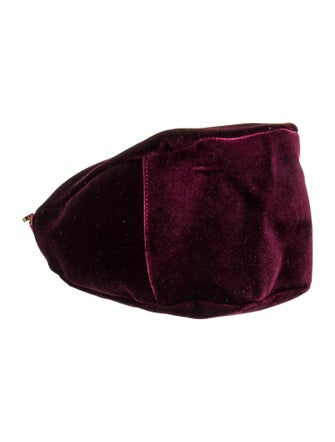 Manu Atelier Velvet Top Handle Bag