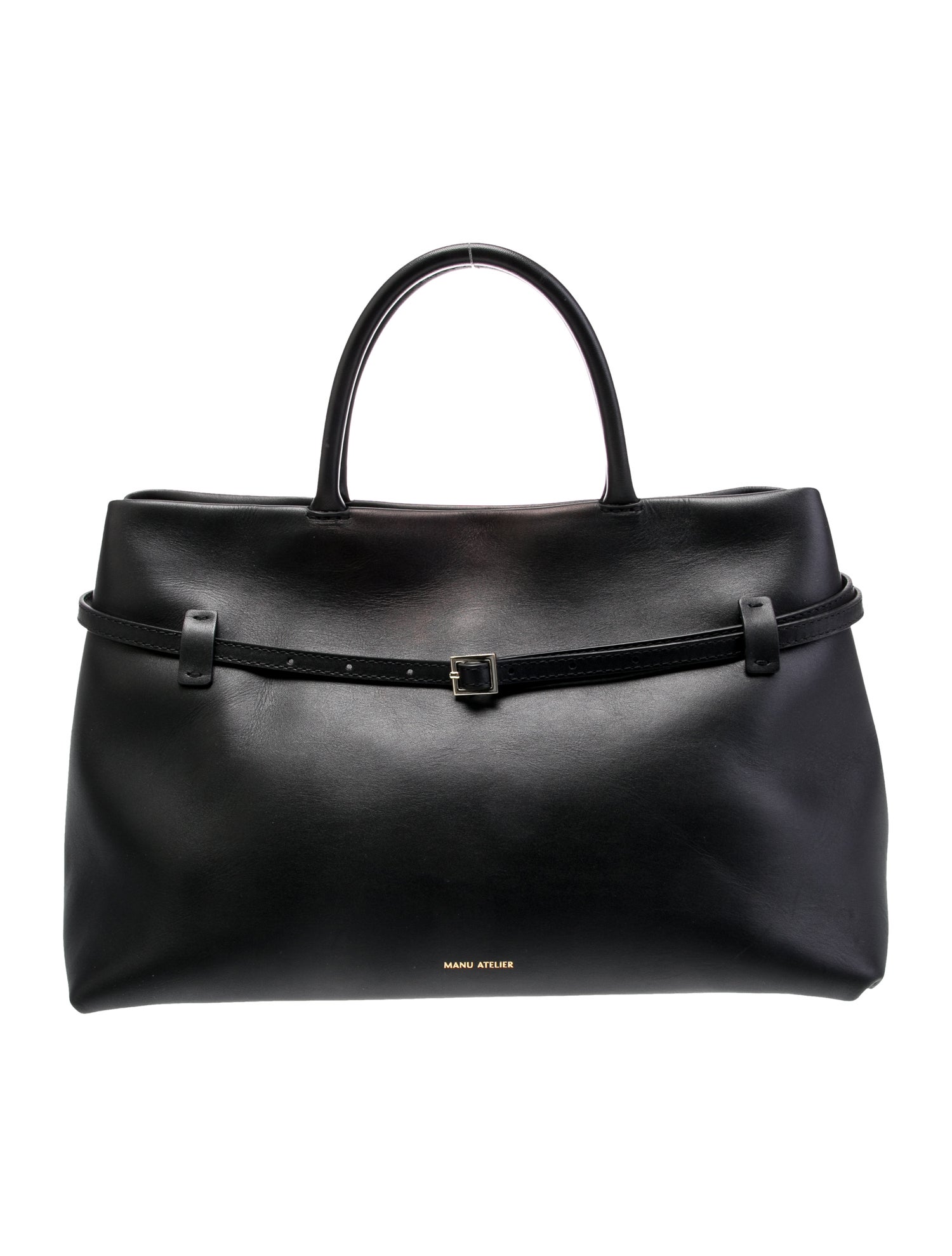 Manu Atelier Leather Top Handle Bag