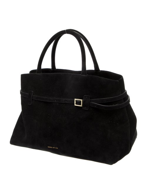 Manu Atelier Suede Top Handle Bag