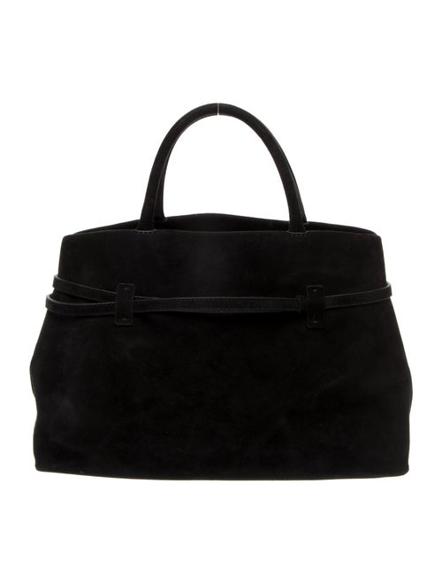 Manu Atelier Suede Top Handle Bag