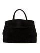 Manu Atelier Suede Top Handle Bag