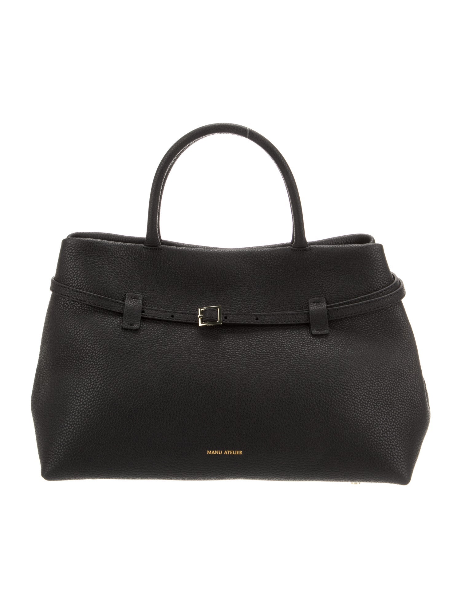 Manu Atelier Leather Top Handle Bag