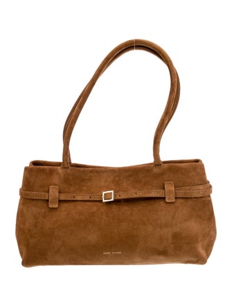 Manu Atelier Suede Shoulder Bag