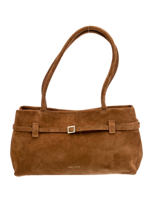 Manu Atelier Suede Shoulder Bag