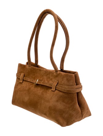Manu Atelier Suede Shoulder Bag